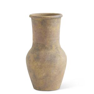 Ceramic Vase with Terracotta Finish - 7.25"