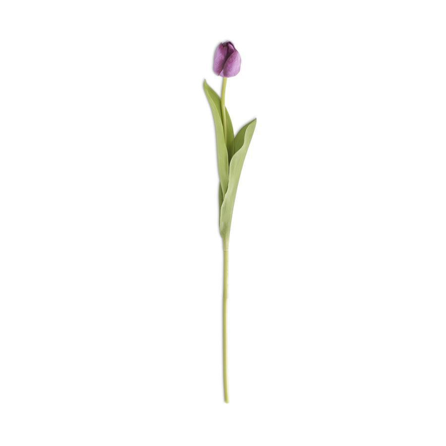 Real Touch Single Tulip Stem - Purple, 26.75"