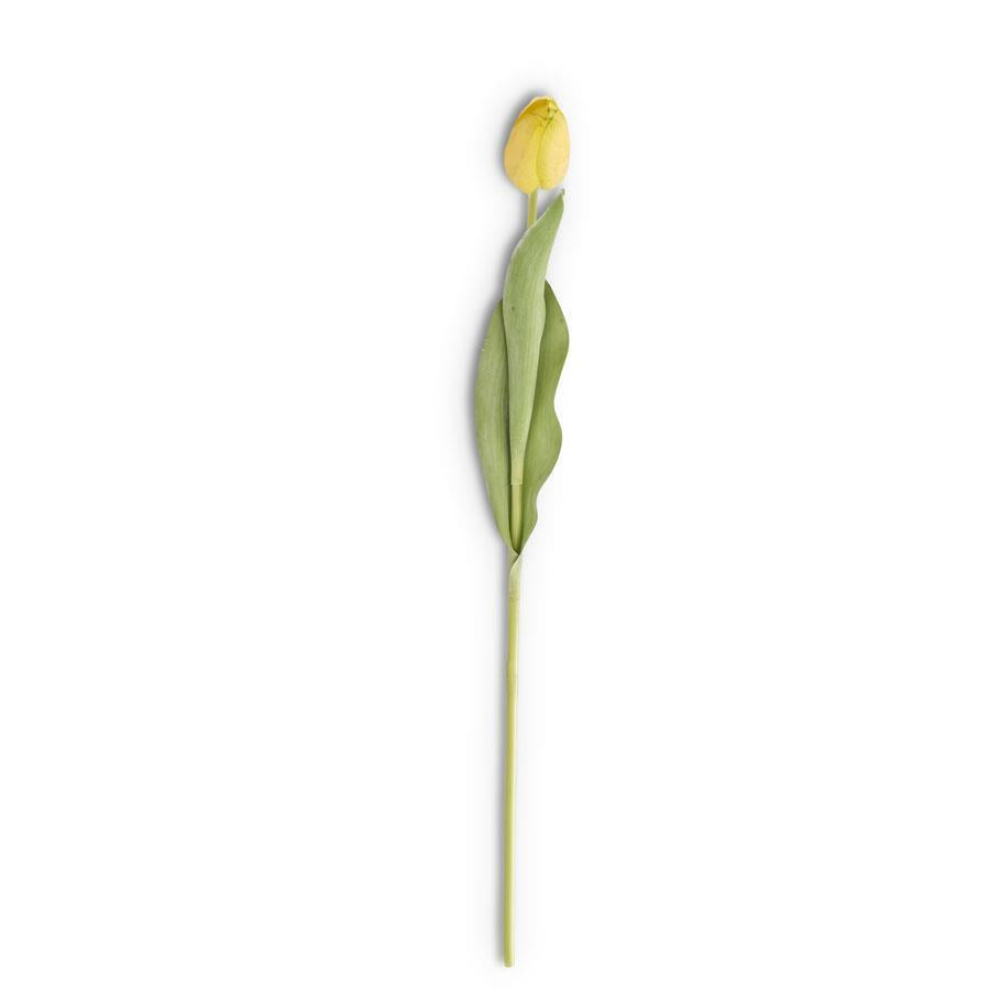 Real Touch Single Tulip Stem - Yellow, 26.75"