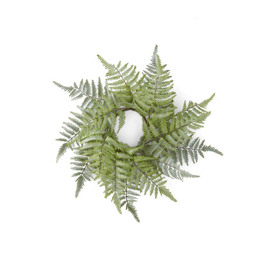 Real Touch Ostrich Fern Candle Ring/Wreath, 23"