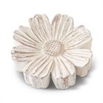 Resin Whitewashed Tabletop Daisy - 6"