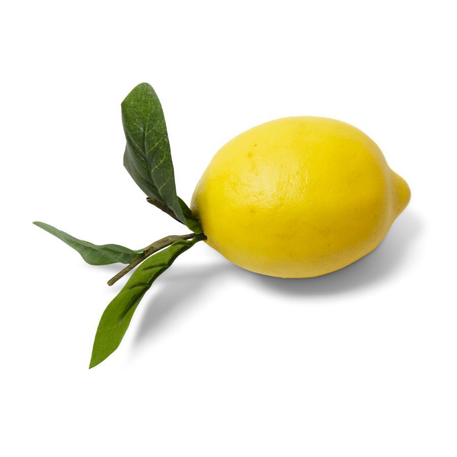 Lemon with Foliage - 4.5"