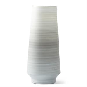 Striped Gray Ombre Vase - 14.5"