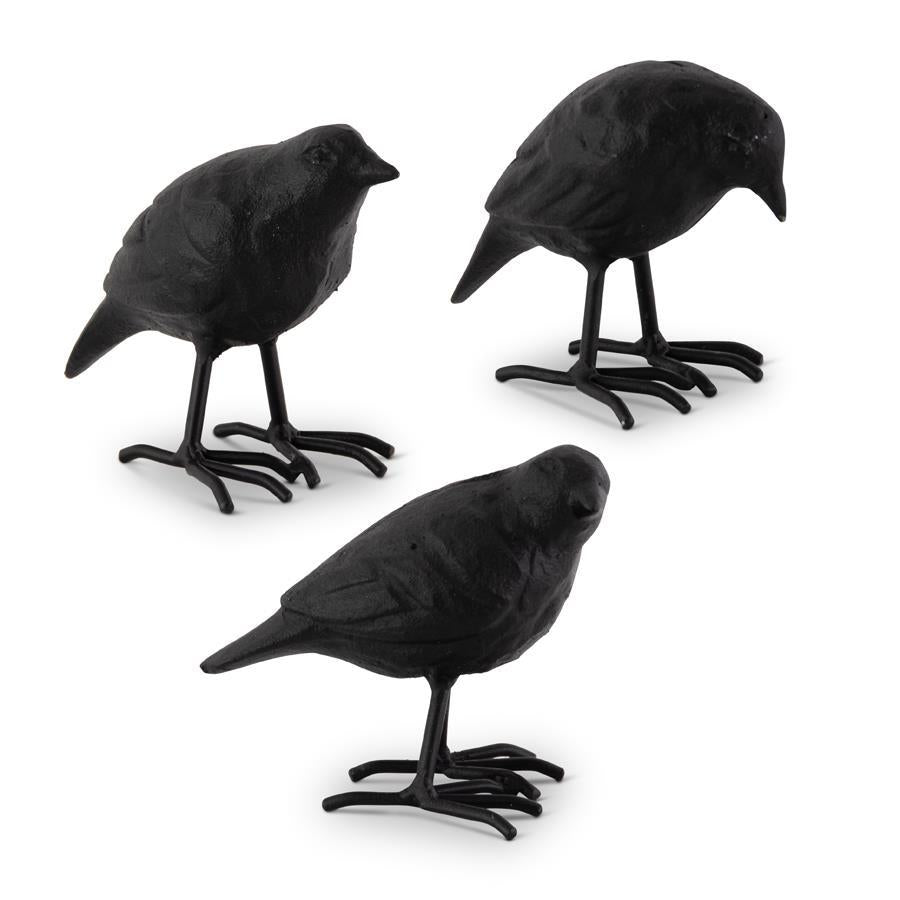 Black Metal Birds - 3 Assorted Styles