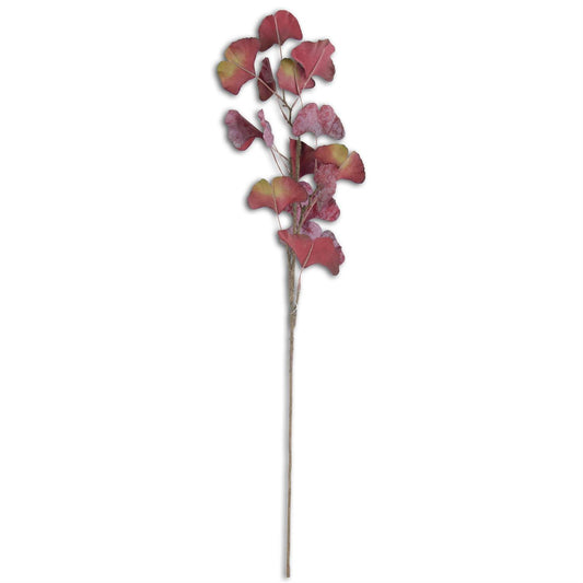 30" Burgundy Two-Tone Gingko Stem