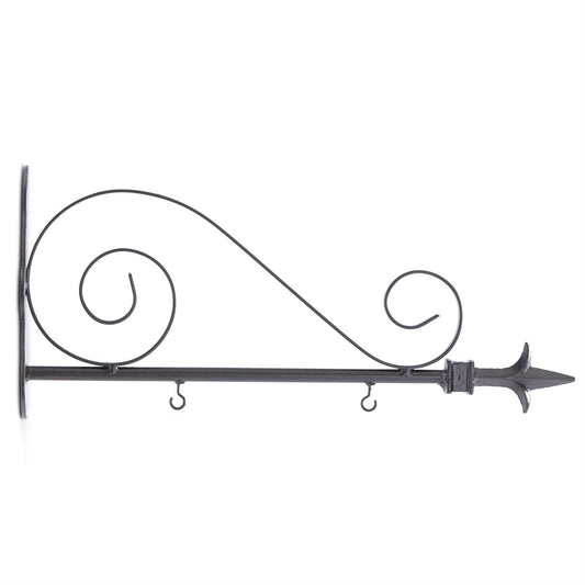 Black Metal Scroll Arrow Holder - 17.5"