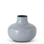 Gray Enameled Vase - 4.5"