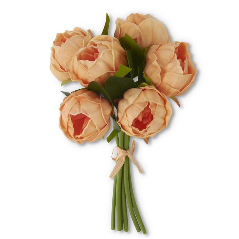 Real Touch Peony Bundle - 6 Stems