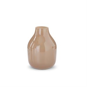 5" Beige Glass Vase