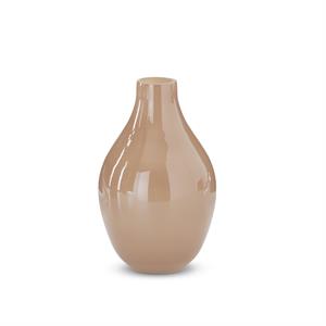 6" Beige Glass Vase