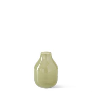 Green Glass Bottle, Hand Sprayed - 5"