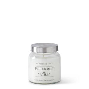 Scented 11oz Jar Candle - Peppermint & Vanilla