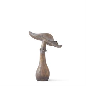 Resin Mushroom - Brown, 15"