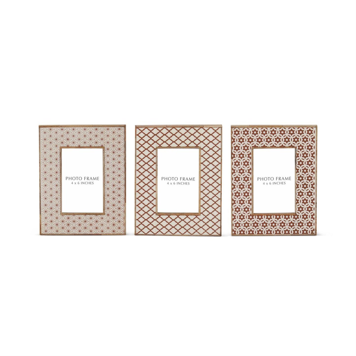 Wood and Resin Tile Photo Frames - 3 Styles