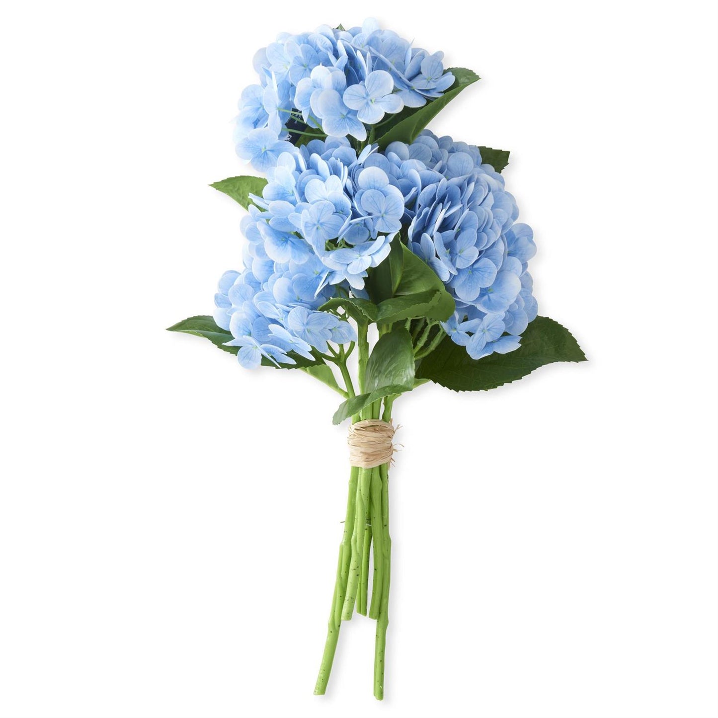 Real Touch Hydrangea Bundle with 6 Stems - Blue, 13"
