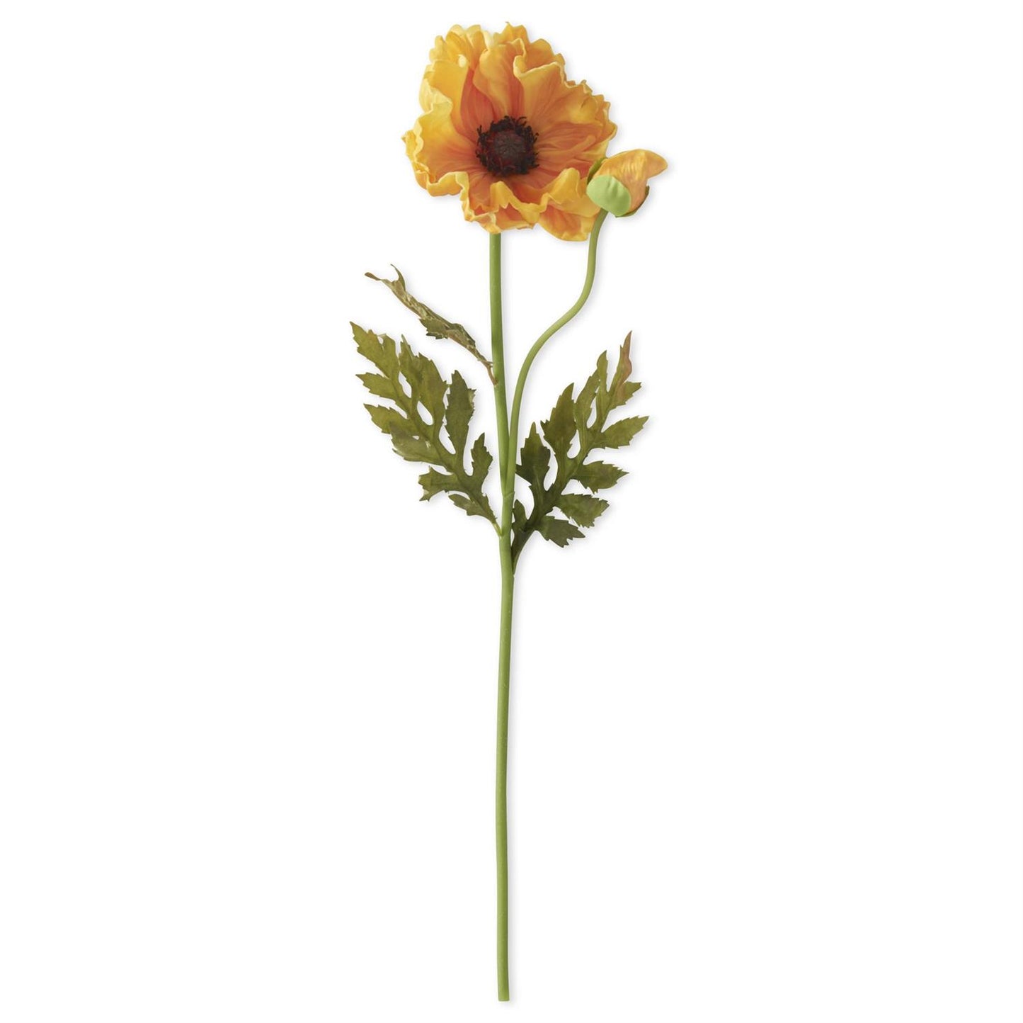Real Touch Poppy - Yellow, 25.5"
