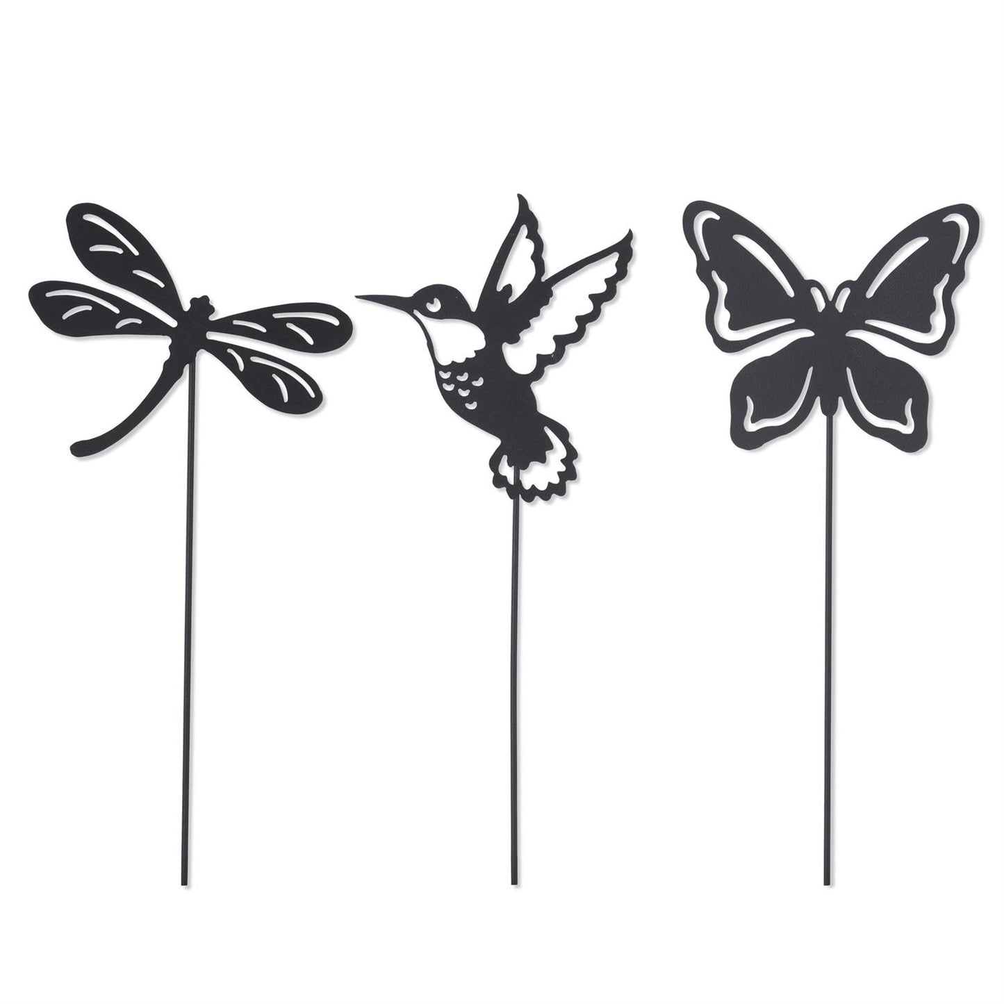 Black Metal Cutout Decorative Garden Picks - 11.75" Assorted Styles