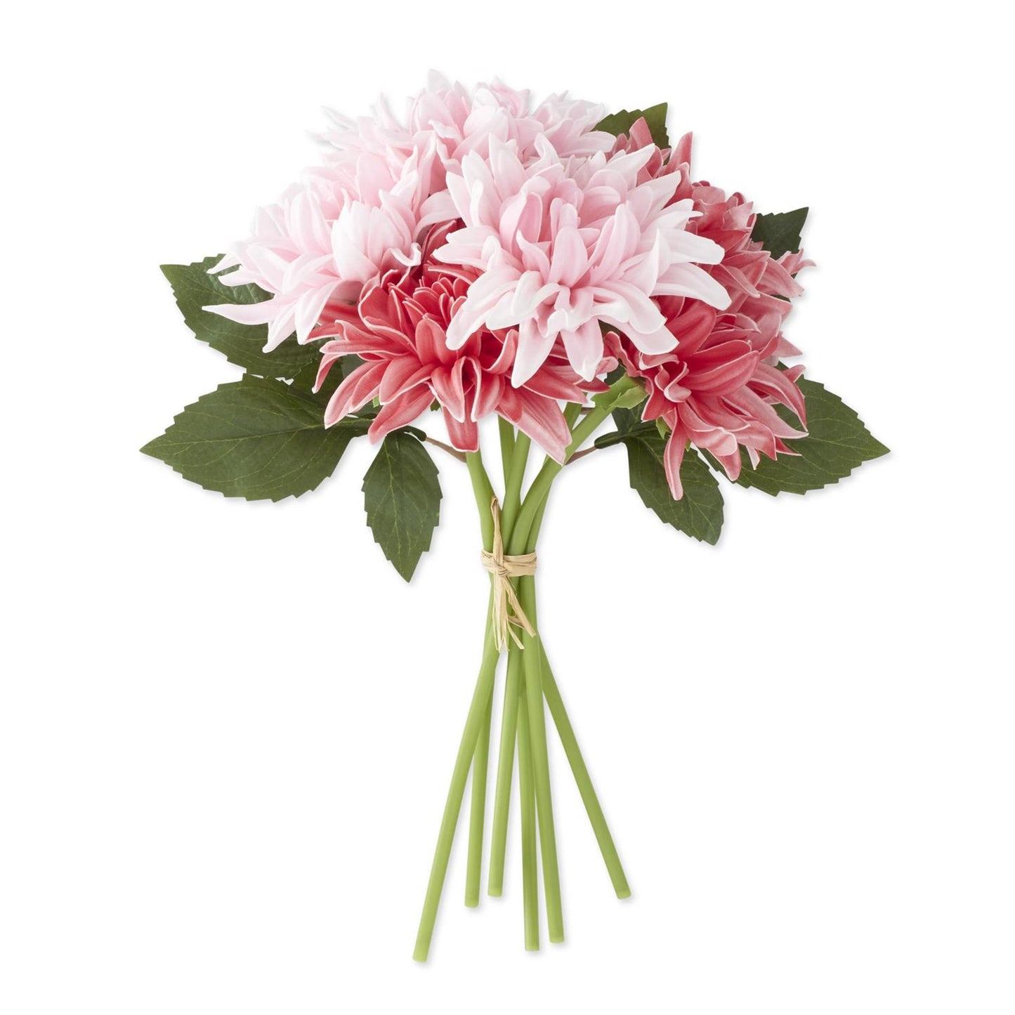 Real Touch Dahlia Bundle, 6 Stems - Pink, Rose, 12"