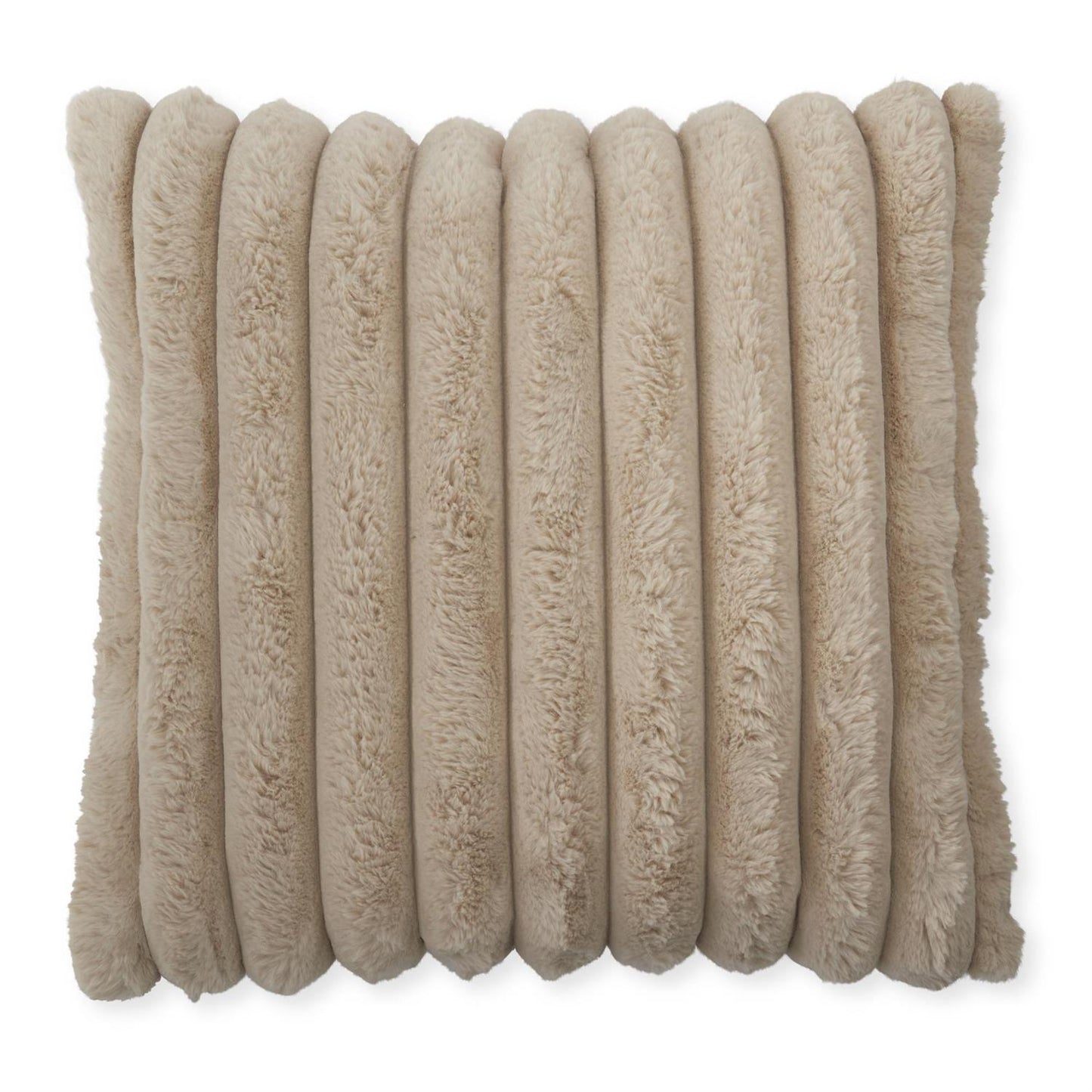 Faux Fur Pillow, Tan - 24"