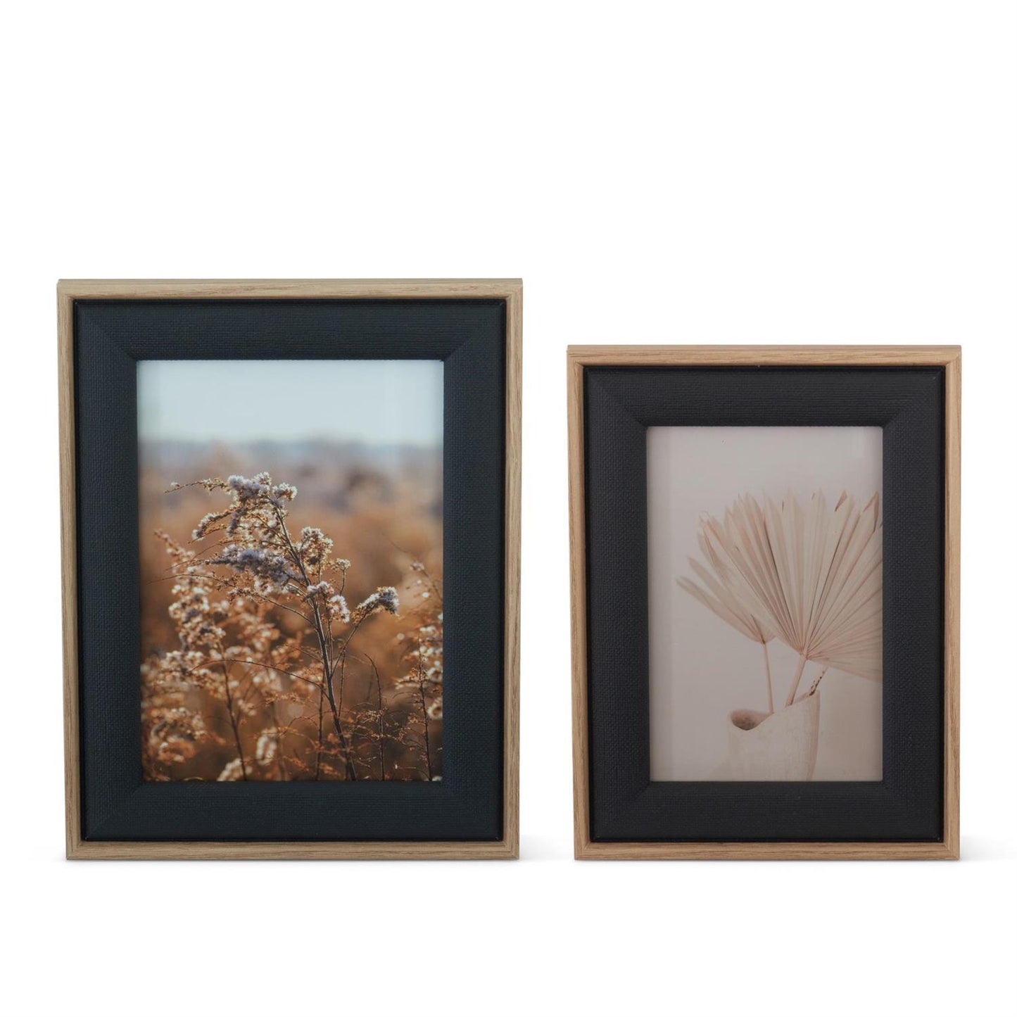 Black Linen Photo Frame for a 4x6 Photo- 6"