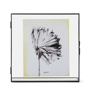Thin Black Metal & Glass Photo Frame for 8x10 Photo- 11.75"