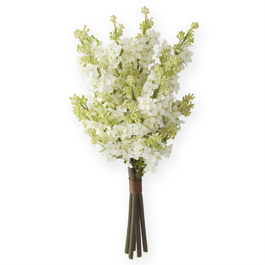 Lilac Bundle with 5 Stems - Cream, 15.5"
