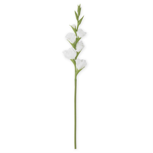 Real Touch Gladiolus - White, 34"
