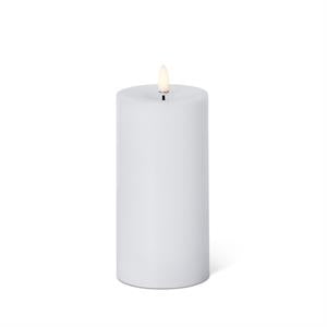 LED Pillar Candle with Timer and One Touch On/Off - White, 6x3