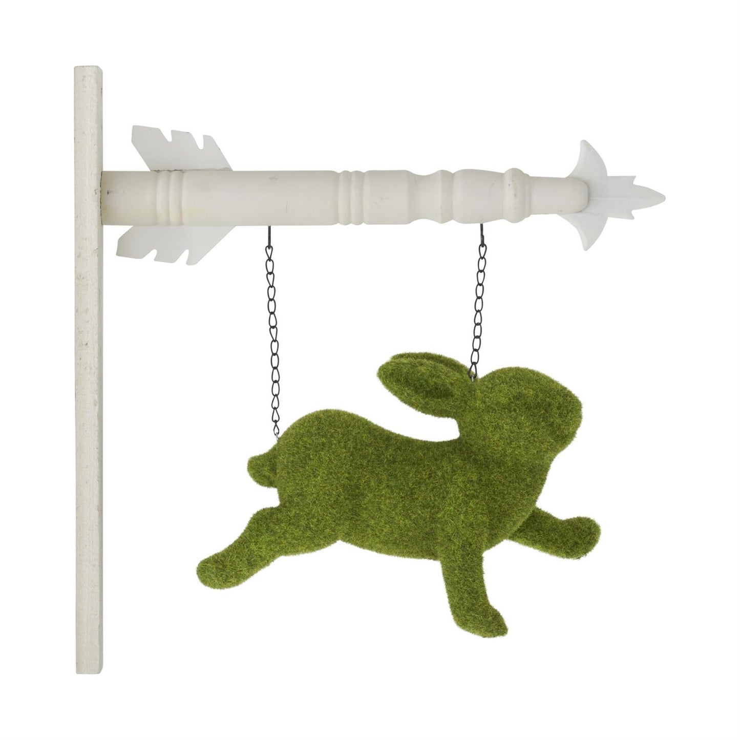 Flocked Moss Prancing Bunny Arrow Replacement - 11.5"