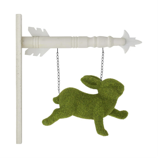 Flocked Moss Prancing Bunny Arrow Replacement - 11.5"