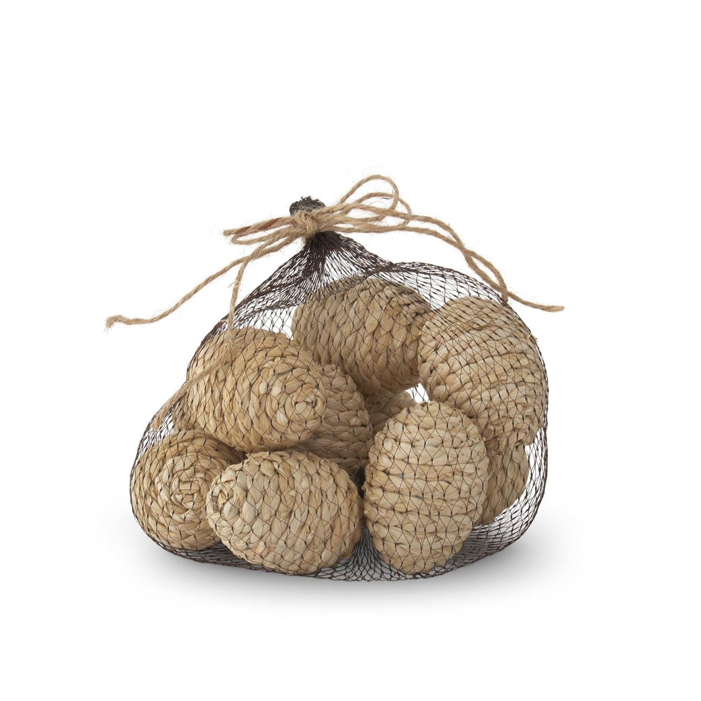 Bag of 10 Woven Grass Eggs - 2.5"