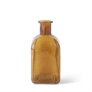 Amber Glass Bottle, Square - 5.25"