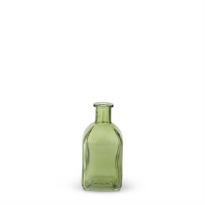 Green Glass Bottle/Vase - 5.25"