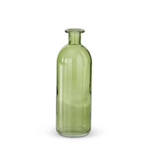 Green Glass Bottle/Vase - 8"