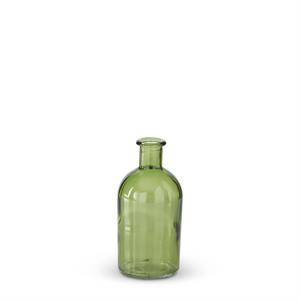 Green Glass Bottle/Vase - 5.25"