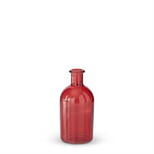 Red Glass Bottle/Vase - 5.25"
