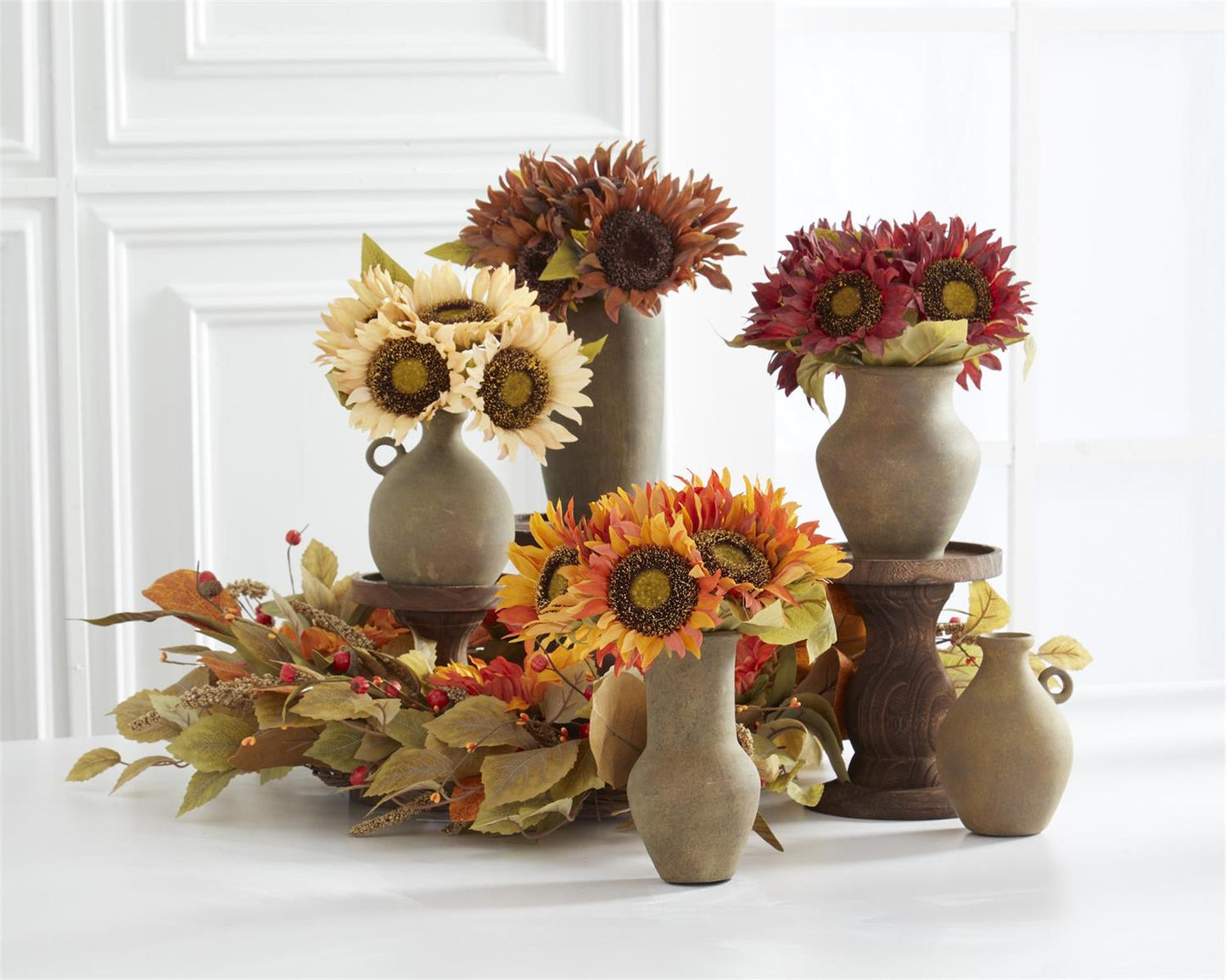 Burgundy Sunflower Bundle - 10.25"