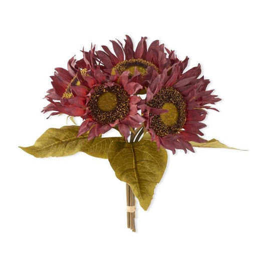 Burgundy Sunflower Bundle - 10.25"