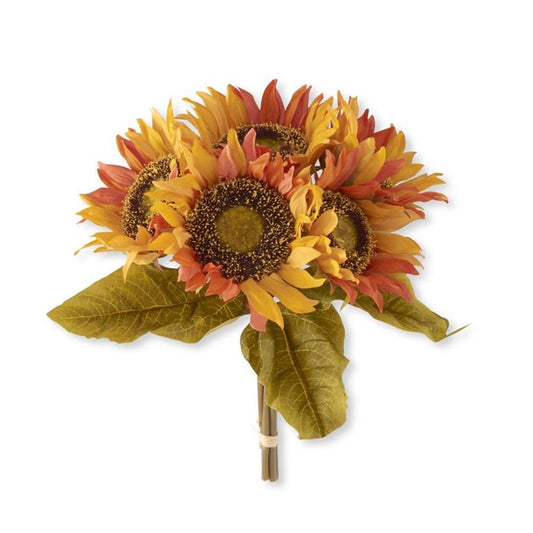 Orange Sunflower Bundle, 5 Stems - 10.25"