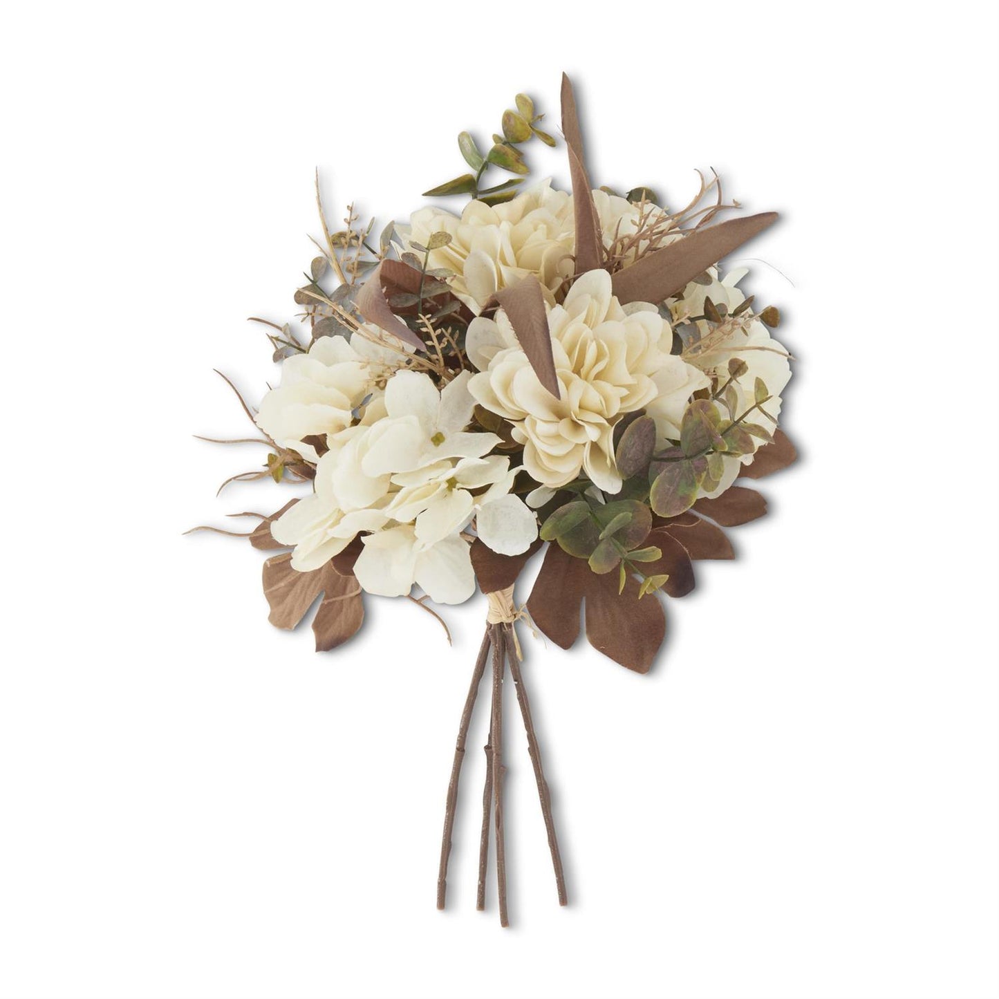 Cream Faux Dried Floral Bundle - 14"