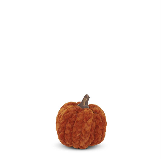 Rust Orange Braided Filler Pumpkin - 2.75"