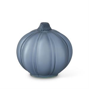 Frosted Blue Glass Pumpkins - 5.75"