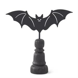 Black Metal Bat on Spindle - 8.5"