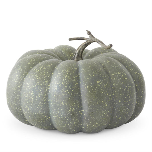 Green and Yellow Speckled Pumpkin - 10"