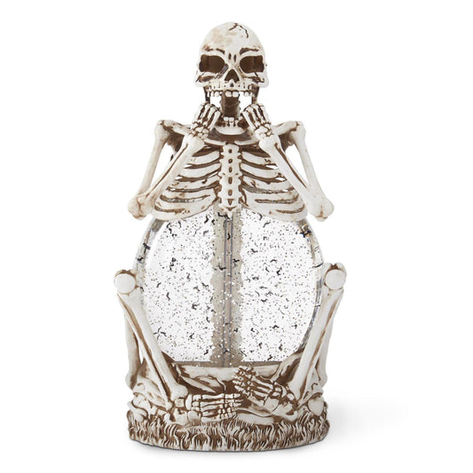 Battery Operated LED Skeleton with Spinning Water - 11.25"
