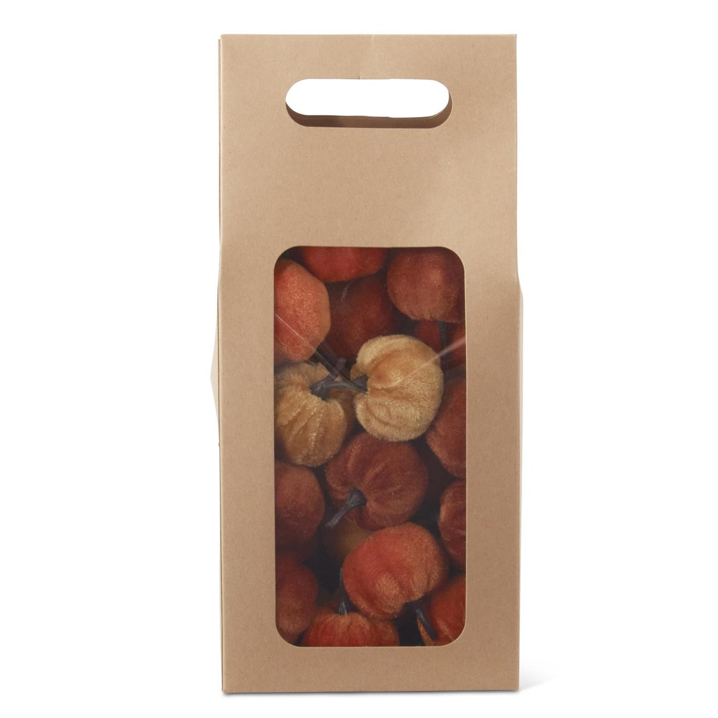 Craft Bag of Mini Brown, Orange, and Yellow Pumpkins - 24pcs
