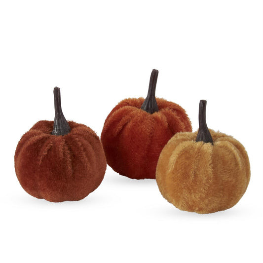 Craft Bag of Mini Brown, Orange, and Yellow Pumpkins - 24pcs