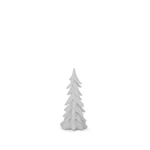 White Velvet Christmas Tree - 8.25"