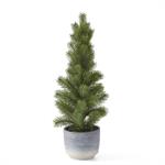 Pine Tree in Gray Ombre Pot - 23"