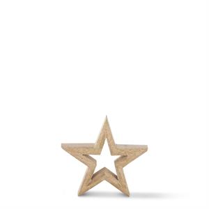 Mango Wood Star with Cutout Center - 5.25"